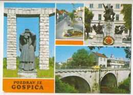 Gospić Old Postcard Posted 1981  PT240401 - Croazia