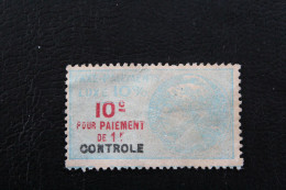 TIMBRE TAXE PAIEMENT DE LUXE 10°/o Surcharge Contrôle 10C - Stamps