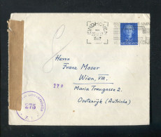 "NIEDERLANDE" 1952, Brief Mit "ZENSUR" (Alliierte Zensurstelle) Ex Eindhoven Nach Wien (R1058) - Covers & Documents