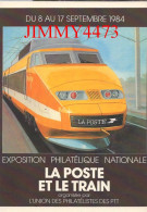 CPM - Exposition De L'UNION Des PHILATELISTES Des PTT à LYON - TGV POSTAL - Edit. ABEILLE CARTES - Bourses & Salons De Collections