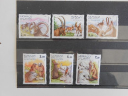 MONACO YT 1522/1527 FAUNE - ANIMAUX DU PARC DU MERCANTOUR** - Neufs