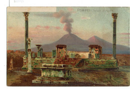 Pompei - Il Tempio Di Apollo - Fp Vg 1908 - Pompei