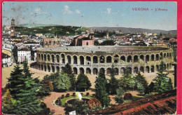 VERONA - ARENA - FORMATO PICCOLO - EDIZ. GIULIANELLI VERONA - VIAGGIATA 1913 - Verona