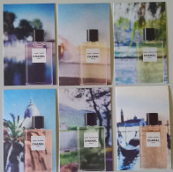 Les Eaux De Chanel - Lot De 6 Cartes à Parfumer - Modern (ab 1961)