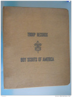 Classeur TROOP RECORDS BOY SCOUTS OF AMERICA  Avec 11 Intercalaire & 2 Feuilles Cash Record Non Utilsé - Pfadfinder-Bewegung