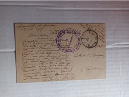 CACHET MILITAIRE SUR CPA COURS PRATIQUE DE TIR LE VAGUEMESTRE ARNOUVILLE-LES-GONESSES - Documents