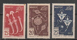 Maroc N° 320 - 322 ** Oeuvres De Solidarité - Neufs