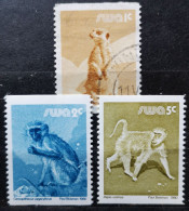 Südwestafrika SWA 1980 Wildlebende Säugetiere Mi 493/95 1v° + 2v** - Africa (Other)