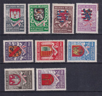 Belgie YT* 538-546 - Unused Stamps