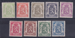 Belgie YT* 418 A- 426 - Unused Stamps
