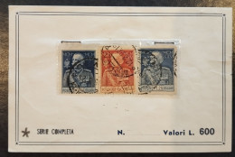 Italie - Italy - Italien - 1925/26 - Mi 222/24A - Used - Used