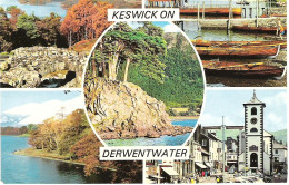 SCENES FROM KESWICK ON DERWENTWATER USED POSTCARD M1 - Otros & Sin Clasificación