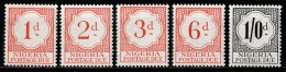 1959 Nigeria Timbre Taxe Set MNH** Ta7 - Nigeria (1961-...)