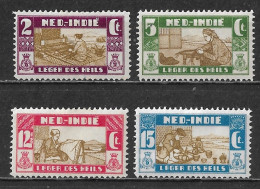 Ned. Indië: 1932 Leger Des Heils Complete Ongestempelde Serie NVPH 176 / 179 - Netherlands Indies