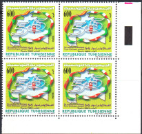 2003-Tunisie / Y&T 1502 - 1er Sommet Du Dialogue 5+5 - Tunis 2003 - Bloc De  4V/ MNH***** - Timbres