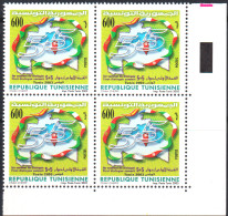 2003-Tunisie / Y&T 1502 - 1er Sommet Du Dialogue 5+5 - Tunis 2003 - Bloc De  4V/ MNH***** - Stamps