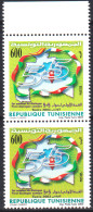 2003-Tunisie / Y&T 1502 - 1er Sommet Du Dialogue 5+5 - Tunis 2003 - En Paire V 2V/ MNH***** - Timbres