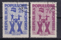 ALBANIA 1961 - Canceled - Mi 640-641 - Complete Set - Albanie