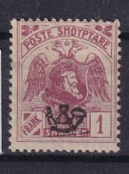 ALBANIA 1920 - MNH - Mi 81I - Albanie