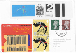 2012 L'Athlétisme Aux Jeux Olympiques De Londres 2012 (Saut En Hauteur) : Smart Stamp + Cachet Postal - Zomer 2012: Londen