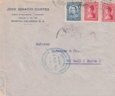 1926 / 1946 - CORREO AEREO - Lot De 7 Enveloppes (dont 2 Portions) PAR AVION Via Aerea - 14 Scans - Colombia