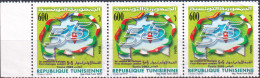 2003-Tunisie / Y&T 1502 - 1er Sommet Du Dialogue 5+5 - Tunis 2003 - Bande De 3 Obli - Tunisia