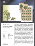 Forest Trees – Oak Estonia 2024 Stamp Presentation Card (ger) Mi 1101 - Estland