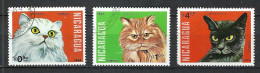 NICARAGUA Ca.1984: Lot D' Obl. "CHATS" - Domestic Cats