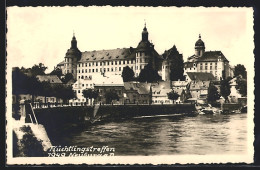 AK Neuburg A. D., Flüchtlingstreffen 1949, Blick Zum Schloss  - Neuburg