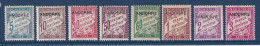 Andorre Français - Taxe YT N° 1 à 8 * - Neuf Avec Charnière - N° 8 Avec Aminci - 1931 Et 1932 - Nuevos