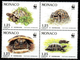 Monaco 1991 - Mi.Nr. 2046 - 2049 - Postfrisch MNH - Tiere Animals Schildkröten Turtles WWF - Tartarughe