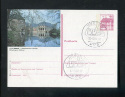 "BUNDESREPUBLIK DEUTSCHLAND" 1986, Bildpostkarte Mit Bildgleichem Stempel Ex "WEEZE" (R1073) - Cartoline Illustrate - Usati