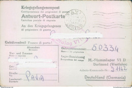 Pr64-pavia  Prigioniero Di Guerra In Germania Scrive Alla Sua Famiglia 1944 - Franchise