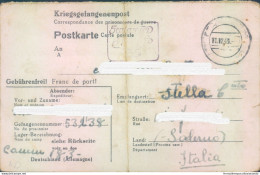 Pr84 Stella Cilento   Prigioniero Di Guerra In Germania Scrive Al Padre 1943 - Portofreiheit