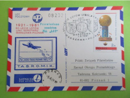 Carte - Lotnicza Par Avion - 1981 - - Maximum Cards