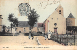 77-GRAND-PUITS- L'EGLISE ET LE PRESSOIR - Autres & Non Classés