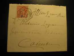 LISBOA 1899 To Coimbra Cancel Cover PORTUGAL - Storia Postale