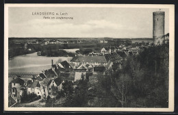 AK Landsberg A. Lech, Partie Am Jungfernsprung Mit Turm  - Landsberg