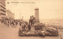 BELGIQUE - Blankenberghe - Monument De Bruyne Et Lippens - Carte Postale Ancienne - Blankenberge