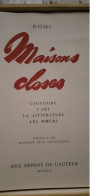 Les Maisons Closes ROMI Aux Dépens De L'auteur 1952 - Parijs