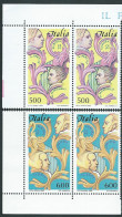 Italia 1985; EUROPA CEPT: Anno Europeo Della Musica. Pertile,Martinelli, Bach,Bellini; Serie Completa Coppie Di Angolo - 1981-90: Mint/hinged