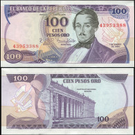 Colombia 100 Pesos Oro. 01.01.1980 Paper Unc. Banknote Cat# P.418b - Colombia