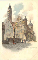 Rothenburg - Rathaus - Litho - Rothenburg O. D. Tauber