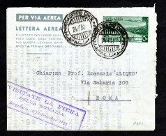 SOMALIA AFIS, 1952, INTERO POSTALE A 1, MOGADISCIO X ROMA - Somalie (AFIS)