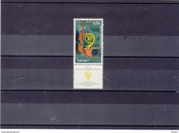 ISRAËL 1961 MUSIQUE ORCHESTRE Yvert 208 Avec Tab, Michel 246 NEUF* MH Cote Yv: 6 Euros - Unused Stamps (with Tabs)