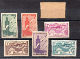 Marruecos Serie Aéreo Nº Yvert 43/49 ** (pequeña Mancha Del Tiempo) - Maroc (1956-...)