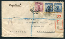 1929 China Registered Chungking Cover - Edinburgh Scotland Via Shanghai & Plymouth - 1912-1949 Republic