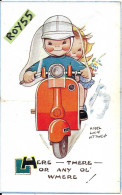 Vespa Bambini In Vespa  Here-there-or Any Ol' Where ! (vedi Retro) - Motorräder