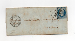 !!! CACHET ARMEE D'ORIENT BUREAU CENTRAL SUR LETTRE DE CONSTANTINOPLE DE 1855 AVEC TEXTE - Army Postmarks (before 1900)