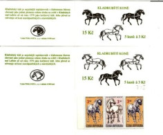 Stamp Booklets 122-3 Czech Republic Horses Of Kladruby 1996 - Pferde
